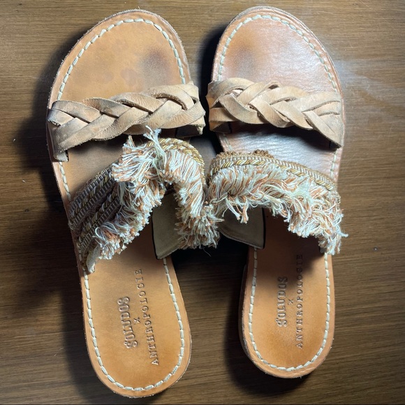 Soludos x Anthropologie Boho Fringe Sandals - Picture 2 of 6